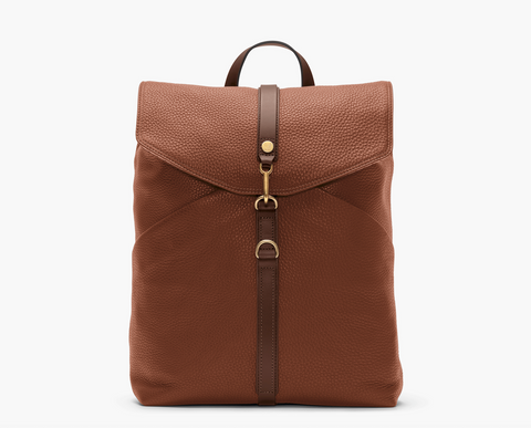 Rucksack, Leather – Tabac/Cuoio