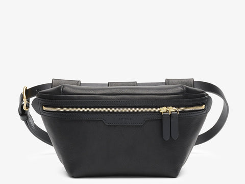 Belt Bag, Leather - Black/Black