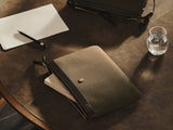 M/S Pouch Large - Army/Dark brown